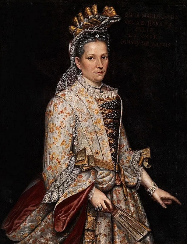 Giacomo Ceruti, il Pitocchetto - 171, Ritratto di signora con cappello e ventaglio